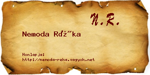 Nemoda Réka névjegykártya